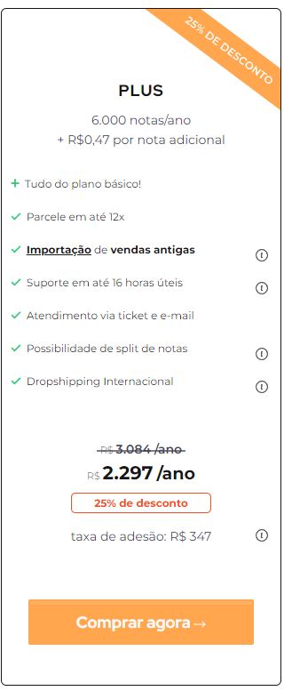 Nota fiscal no Dropshipping